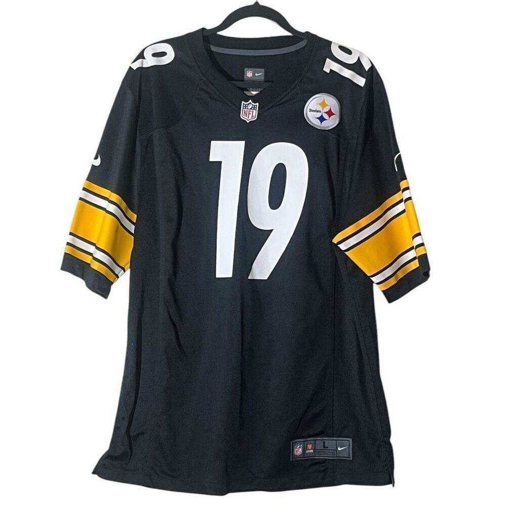 Pittsburgh Stealers NFL Men’s Football Jersey # 19 Smith-Schuster Sz Large‎ NWOT